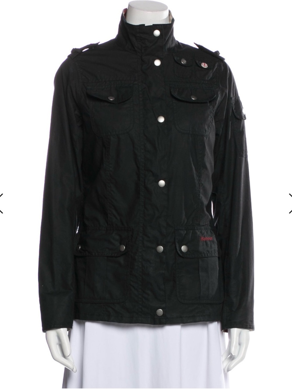 Barbour Black Utility Military-Style Women's Jacket